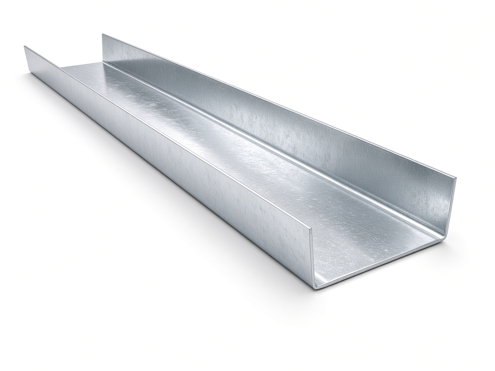 Canal 2 1/2" — perfil del canal galvanizado en acero